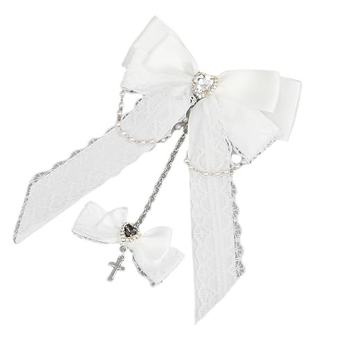 Btgghytr Cosplay Haarspange Anime Spitze Haarschleifen mit Kettenanhänger Anime Haarspangen Haargriff Thema Party Kopfschmuck für den täglichen Haarstyling Clips für Frauen und Mädchen Btgghytr Cosplay Haarspange Anime Spitze Haarschleifen mit Kettenanhänger Anime Haarspangen Haargriff Thema Party Kopfschmuck für den täglichen Haarstyling Clips für Frauen und Mädchen von Btgghytr