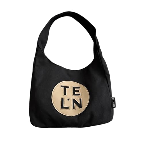 Btgghytr Damen Ästhetische Umhängetasche Canvas Pendeltasche Große Kapazität Achseltasche Mode Handtasche All-passende von Btgghytr