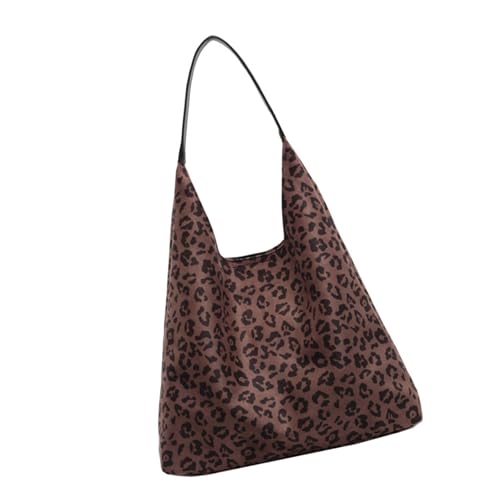 Btgghytr Damen Schultertasche mit Leopardenmuster, Retro-Unterarmtasche, koreanische Stile, Achseltasche, große Kapazität, Btgghytr Damen Schultertasche mit Leopardenmuster, Retro-Unterarmtasche, koreanische Stile, Achseltasche, große Kapazität, von Btgghytr