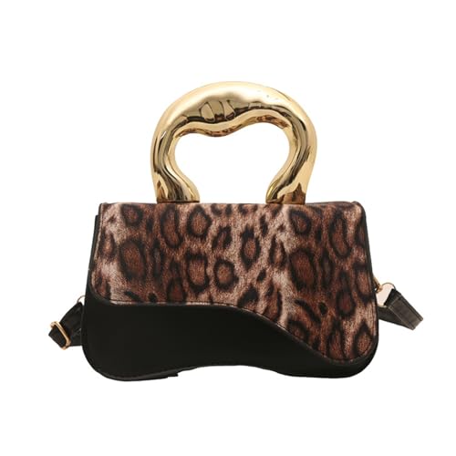 Btgghytr Damen-Tasche mit, Leopardenmuster, Umhängetasche, französischer Stil, Umhängetasche, von Btgghytr