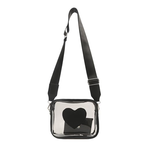 Btgghytr Durchsichtige Umhängetasche, Messenger-Umhängetasche, praktische Konzertstadion-Zulassung, transparente Geldbörse mit von Btgghytr