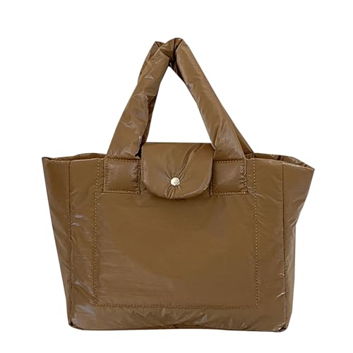 Btgghytr Elegante, weich gepolsterte Tasche mit warmem Steppfutter. Puffer-Tasche mit oben, Damenhandtasche für Shopping Btgghytr Elegante, weich gepolsterte Tasche mit warmem Steppfutter. Puffer-Tasche mit oben, Damenhandtasche für Shopping von Btgghytr