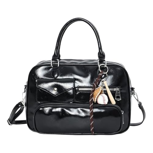 Btgghytr Elegante Büro-Umhängetasche mit dekorativem Charme, Umhängetaschen, Handtasche aus PU-Leder für Reisen und den von Btgghytr