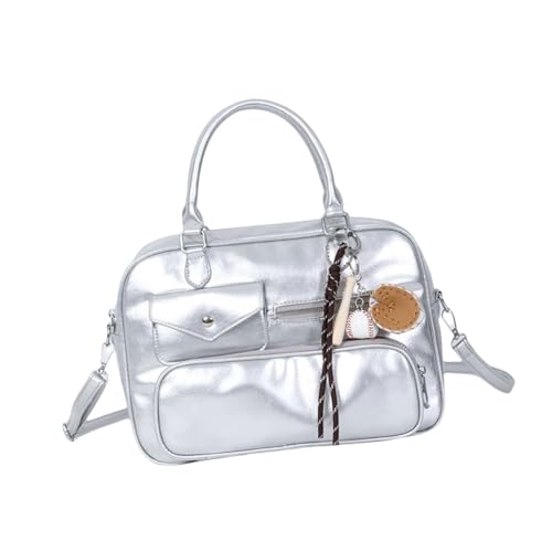 Btgghytr Elegante Büro-Umhängetasche mit dekorativem Charme, Umhängetaschen, Handtasche aus PU-Leder für Reisen und den von Btgghytr