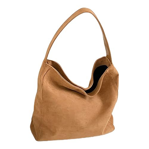 Btgghytr Elegante Damen-Umhängetasche aus Wildlederimitat mit weicher Textur, große Kapazität, für Büro und Reisen, Einkaufen, Btgghytr Elegante Damen-Umhängetasche aus Wildlederimitat mit weicher Textur, große Kapazität, für Büro und Reisen, Einkaufen, von Btgghytr