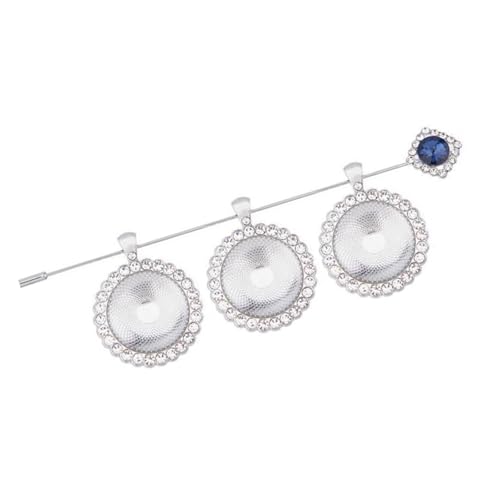 Btgghytr Erinnerungsfoto-Medaillon für Hochzeitsstrauß, Legierung, Strass, Schmuck-Accessoire mit runden Glas-Cabochons, Legierung, Foto-Schmuck, Einheitsgröße, Wie beschrieben von Btgghytr