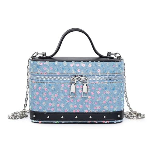 Btgghytr Frauen Square Box Umhängetasche Koreanische Stile Messengers Tasche Jeans Schulter Tasche Ästhetische Handtasche Btgghytr Frauen Square Box Umhängetasche Koreanische Stile Messengers Tasche Jeans Schulter Tasche Ästhetische Handtasche von Btgghytr