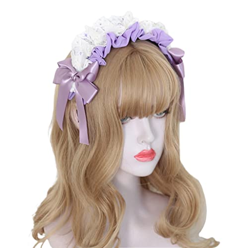 Btgghytr Haarband für Damen, Mädchen, Damen, plissiert, für Kopfreifen mit Schleife, Make-up, Ornamente, Festival, Party, niedliches Haarband, Haarschmuck Btgghytr Haarband für Damen, Mädchen, Damen, plissiert, für Kopfreifen mit Schleife, Make-up, Ornamente, Festival, Party, niedliches Haarband, Haarschmuck von Btgghytr