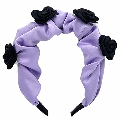 Btgghytr Haarband für Damen und Mädchen, Satin-Rosen-Stirnband, 5,8 cm breit, romantisches Haarband, Make-up-Werkzeug, Mädchen, Kopfschmuck, Damen-Kleidung, Zubehör, niedliches Haarband, Btgghytr Haarband für Damen und Mädchen, Satin-Rosen-Stirnband, 5,8 cm breit, romantisches Haarband, Make-up-Werkzeug, Mädchen, Kopfschmuck, Damen-Kleidung, Zubehör, niedliches Haarband, von Btgghytr