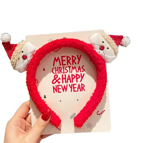 Btgghytr Haarband für Mädchen, süßes Weihnachtsmotiv, rutschfest, Fotografie-Stirnband von Btgghytr