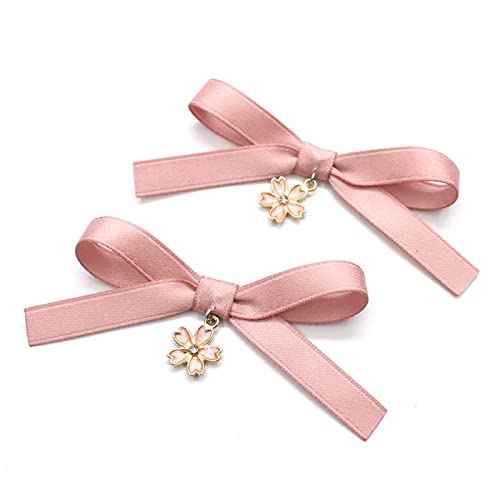 Btgghytr Haargummi mit Schleife, Pferdeschwanz-Halter, schöne Spitze, elastisch, Haargummis, Entenschnabel-Clip, Cosplay, Haarstyling-Clips für Damen und Mädchen von Btgghytr