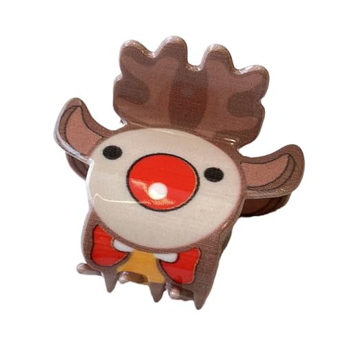 Btgghytr Haarklammer für Mädchen mit Weihnachtsbaum, Weihnachtsmann, Schneeflocke, für Teenager, Haar-Styling-Clips für Frauen und Mädchen von Btgghytr