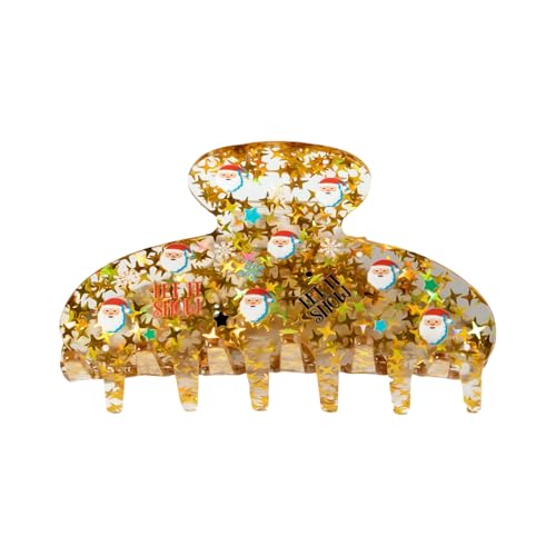 Btgghytr Haarklammer mit weihnachtlichem Thema, festliche Rentier-Haarspangen, starker Halt, Haarnadel, Haarstyling-Clips für Damen und Mädchen von Btgghytr