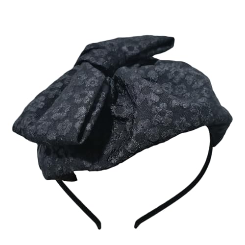 Btgghytr Haarreif für Damen und Mädchen, raffinierter Damen-Fascinator mit Schleifendetail, Halloween-Stirnband, Dekoration für Bankette und besondere Anlässe, niedliches Haarband von Btgghytr