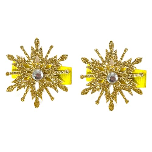 Btgghytr Haarspange, Legierung, Styling-Zubehör, Schneeflocken-Form, Haarnadel, bequemes Haarteil, Haarschmuck für Weihnachten, Party, Haar-Styling-Clips für Frauen und Mädchen von Btgghytr