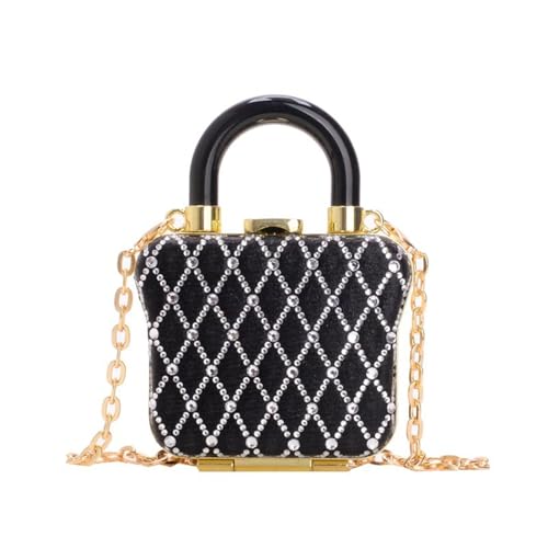 Btgghytr Kleine Umhängetaschen, mit Strasssteinen verzierte Lippenstifte, Abendtasche für Frauen, Hochzeitshandtasche mit Btgghytr Kleine Umhängetaschen, mit Strasssteinen verzierte Lippenstifte, Abendtasche für Frauen, Hochzeitshandtasche mit von Btgghytr