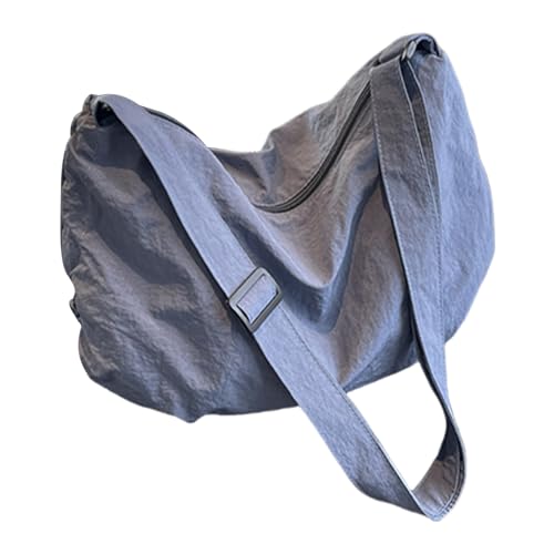 Btgghytr Lässige Halbmond-Umhängetasche aus Nylon für Damen und Herren, kompakte Umhängetaschen für den täglichen von Btgghytr