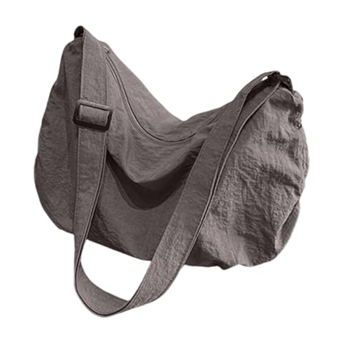 Btgghytr Lässige Halbmond-Umhängetasche aus Nylon für Damen und Herren, kompakte Umhängetaschen für den täglichen von Btgghytr