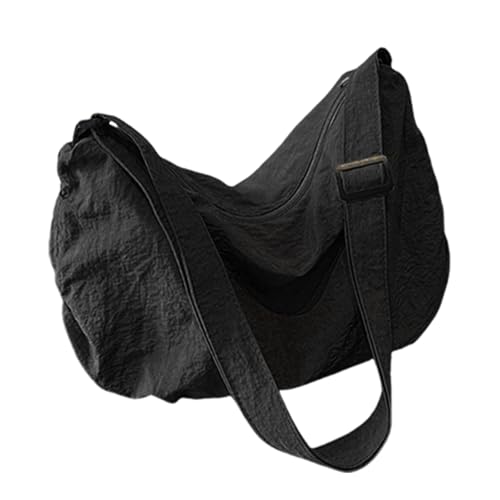 Btgghytr Lässige Halbmond-Umhängetasche aus Nylon für Damen und Herren, kompakte Umhängetaschen für den täglichen von Btgghytr