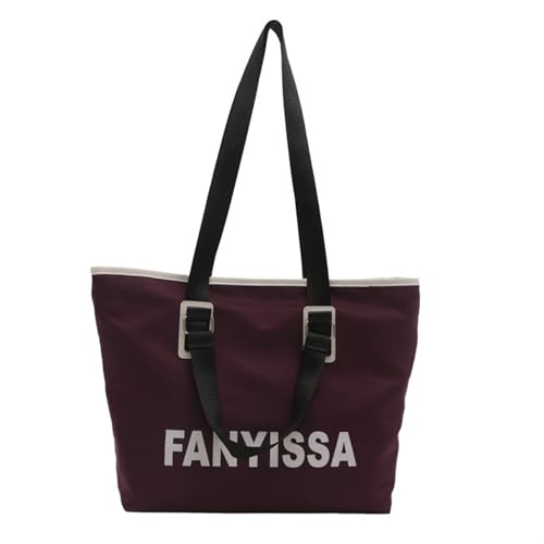 Btgghytr Mehrzweck-Schultertasche mit großem Fassungsvermögen und Reißverschluss, Handtasche aus Oxford-Stoff mit von Btgghytr