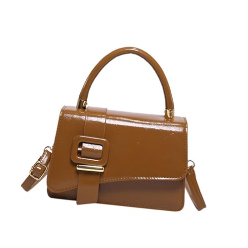 Btgghytr Mehrzweck-Umhängetasche aus einfarbigem PU-Leder für Damen, kleine quadratische Umhängetasche mit verstellbarem von Btgghytr