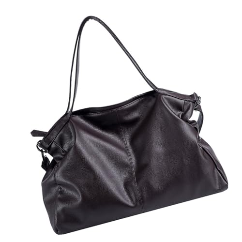 Btgghytr Mehrzweck-Umhängetasche aus weichem PU-Leder für Damen, einfarbig, große Kapazität, Schultertasche für Arbeit und Btgghytr Mehrzweck-Umhängetasche aus weichem PU-Leder für Damen, einfarbig, große Kapazität, Schultertasche für Arbeit und von Btgghytr