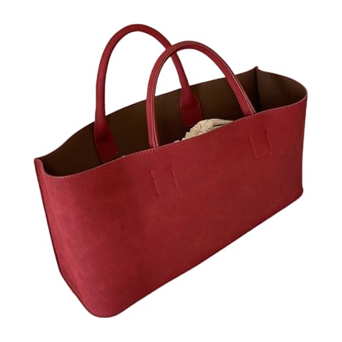 Btgghytr Moderne PU-Leder-Büchertasche mit viel Stauraum für den täglichen Bedarf. Stilvolle Taschen mit Tragegriff, lässige Btgghytr Moderne PU-Leder-Büchertasche mit viel Stauraum für den täglichen Bedarf. Stilvolle Taschen mit Tragegriff, lässige von Btgghytr