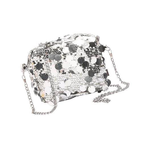 Btgghytr Modische Party-Umhängetasche mit glitzernder Paillettendekoration. Modische Umhängetasche für besondere von Btgghytr