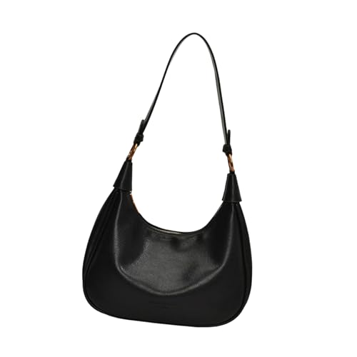 Btgghytr PU-Leder-Umhängetasche für Damen, Retro-Achseltasche, Herbst-Geldbörse, modische Unterarmtasche, Halbmond-Tasche, von Btgghytr