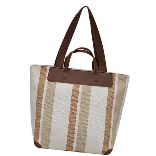 Btgghytr Passende Unterarmtasche für Damen, Handtasche in Kontrastfarbe, Pendeltasche, gestreift, Achseltasche, große von Btgghytr