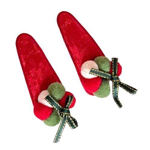 Btgghytr Realistische Weihnachtsbaum-Haarspange Weihnachtsspange süße flache Haarspange Haarspange Weihnachten Neuheit Haarspange Haarstyling Clips für Frauen und Mädchen von Btgghytr