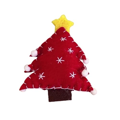 Btgghytr Realistische Weihnachtsbaum-Haarspange Weihnachtsspange süße flache Haarspange Haarspange Weihnachten Neuheit Haarspange Haarstyling Clips für Frauen und Mädchen von Btgghytr