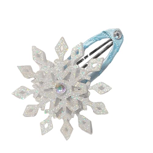 Btgghytr Schneeflocke Haarspange Weihnachten Haarspange Süße Weihnachten Flache Clip Haarnadel Weihnachten Elegante Haarspange Haarstyling Clips für Frauen und Mädchen von Btgghytr