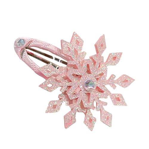 Btgghytr Schneeflocke Haarspange Weihnachten Haarspange Süße Weihnachten Flache Clip Haarnadel Weihnachten Elegante Haarspange Haarstyling Clips für Frauen und Mädchen von Btgghytr