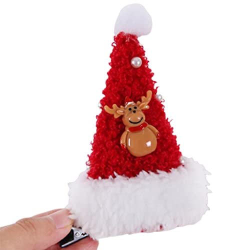 Btgghytr Schöne Haarspangen für Mädchen, Weihnachtsmann-Form, Metall-Haarspangen, Cartoon-Design, Haarstyling-Clips für Frauen und Mädchen von Btgghytr