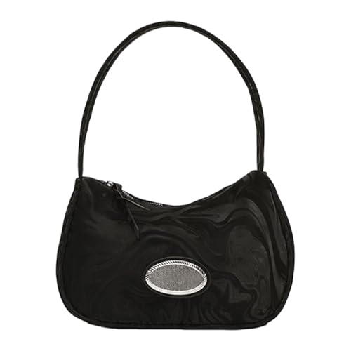 Btgghytr Stilvolle, lässige Damen-Umhängetasche, einfache einfarbige Unterarmtasche, PU-Leder, Achseltasche, Handtasche mit von Btgghytr