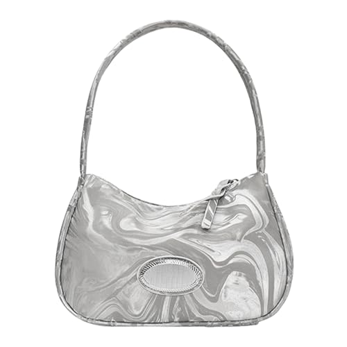 Btgghytr Stilvolle, lässige Damen-Umhängetasche, einfache einfarbige Unterarmtasche, PU-Leder, Achseltasche, Handtasche mit von Btgghytr