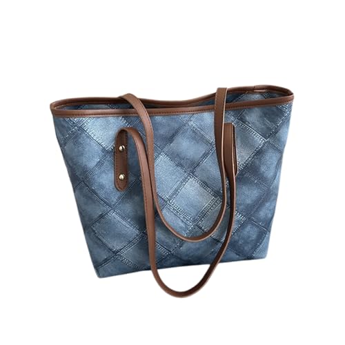 Btgghytr Stilvolle Jeans-Umhängetasche mit oben für Studenten und professionelle Handtasche mit großem Fassungsvermögen, Btgghytr Stilvolle Jeans-Umhängetasche mit oben für Studenten und professionelle Handtasche mit großem Fassungsvermögen, von Btgghytr
