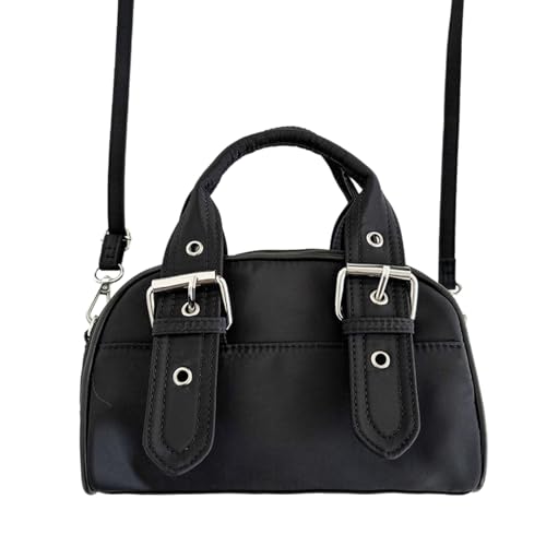 Btgghytr Stilvolle Nylon-Umhängetasche, lässige Umhängetasche, bequeme kleine quadratische Tasche, geeignet für verschiedene von Btgghytr