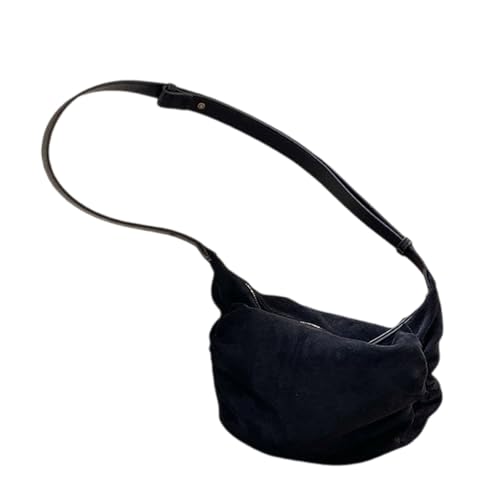 Btgghytr Stilvolle plissierte Umhängetasche aus PU-Leder, lässige Umhängetasche mit geräumigem Innenraum für Damen und von Btgghytr