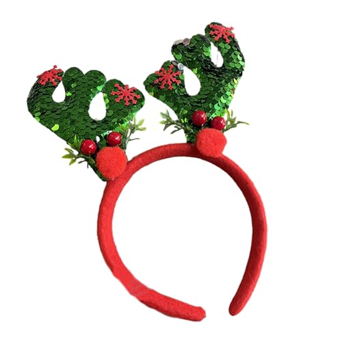 Btgghytr Stirnband Neujahr Stirnband mit Pailletten Weihnachten Haarband für Erwachsene Haarband von Btgghytr