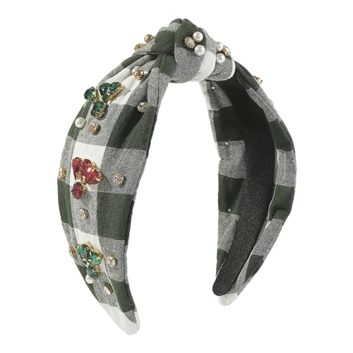 Btgghytr Stirnband für Damen, Mädchen, Damen, Stirnband mit Perlen und Strasssteinen mit Knoten-Gittermuster, niedliches Haarband, Haarschmuck Btgghytr Stirnband für Damen, Mädchen, Damen, Stirnband mit Perlen und Strasssteinen mit Knoten-Gittermuster, niedliches Haarband, Haarschmuck von Btgghytr