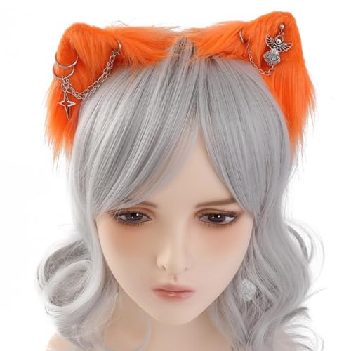 Btgghytr Stirnband für Damen und Mädchen, Tier-Ohr-Haarband, Anime-Haarband, Comic-Show, Haarreifen, Partykleidung, niedliches Haarband, Haar-Accessoires von Btgghytr