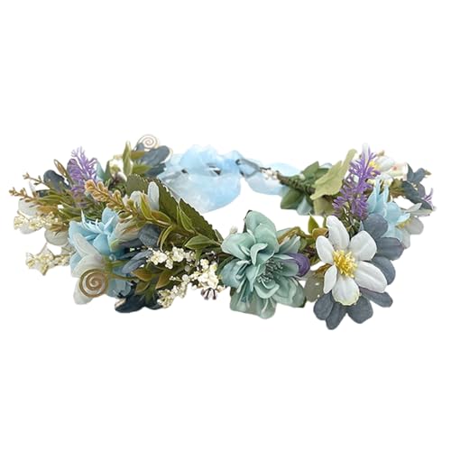 Btgghytr Stirnband für Damen und Mädchen, buntes Band, Blumen-Haarbänder, Kopfschmuck für Hochzeit und Partys, niedliches Haarband, Haar-Accessoires Btgghytr Stirnband für Damen und Mädchen, buntes Band, Blumen-Haarbänder, Kopfschmuck für Hochzeit und Partys, niedliches Haarband, Haar-Accessoires von Btgghytr