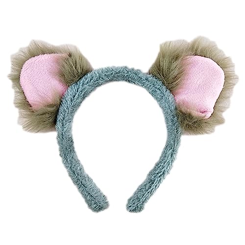 Btgghytr Stirnband für Damen und Mädchen, dekoratives Koala-Stirnband, multifunktional, für Mädchen, Jungen, Festival, Geschenk, niedliches Haarband, Haar-Accessoires von Btgghytr