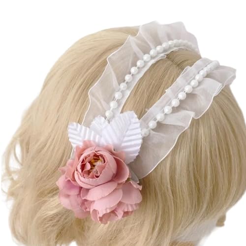 Btgghytr Stirnband für Damen und Mädchen, einzigartige Spitzen-Haarteile, Blumen-Haarbänder, Cosplay-Haarband für verschiedene Anlässe, niedliches Haarband, Haar-Accessoires Btgghytr Stirnband für Damen und Mädchen, einzigartige Spitzen-Haarteile, Blumen-Haarbänder, Cosplay-Haarband für verschiedene Anlässe, niedliches Haarband, Haar-Accessoires von Btgghytr