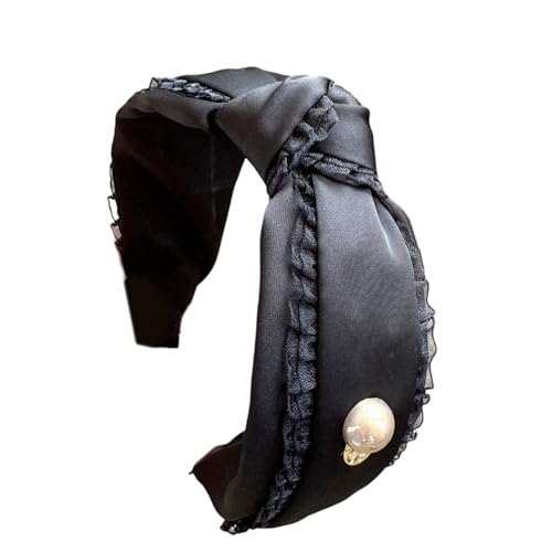 Btgghytr Stirnband für Damen und Mädchen, modische Spitzenhaarbänder, Foto-Requisiten, Make-up, Spitzen-Stirnbänder, Party-Kopfschmuck, lustige Stirnbänder für Musikfestivals, niedliches Haarband, von Btgghytr