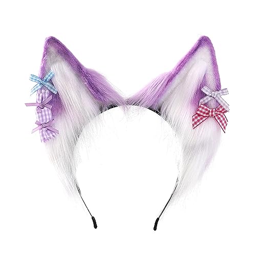 Btgghytr Stirnband für Damen und Mädchen, pelzige Ohren, Tierkostüm, Haarband, Teenager, Damen, Halloween, Kopfschmuck, niedliches Haarband, Haar-Accessoires Btgghytr Stirnband für Damen und Mädchen, pelzige Ohren, Tierkostüm, Haarband, Teenager, Damen, Halloween, Kopfschmuck, niedliches Haarband, Haar-Accessoires von Btgghytr