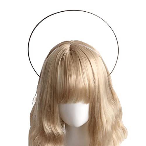 Btgghytr Stirnband für Frauen Mädchen Damen Gothic Lolita KC Gothic Heiligenschein für Sonne Patentante Hairhoop Jungfrau Maria Göttin Kopfschmuck Braut Haarschmuck Niedliches Haarband Haarschmuck von Btgghytr