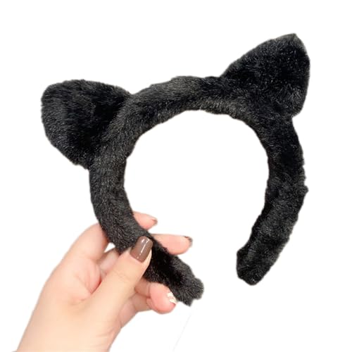 Btgghytr Stirnband für Frauen und Mädchen, Spa-Dusch-Stirnband, Katzenohr-Form, Haarreif, Party, Kopfschmuck, Cosplay, Anime-Requisiten, niedliches Haarband, Haarschmuck von Btgghytr